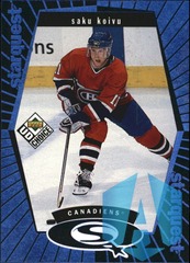1998-99 UD Choice Starquest Blue #SQ8 Saku Koivu Montreal Canadiens